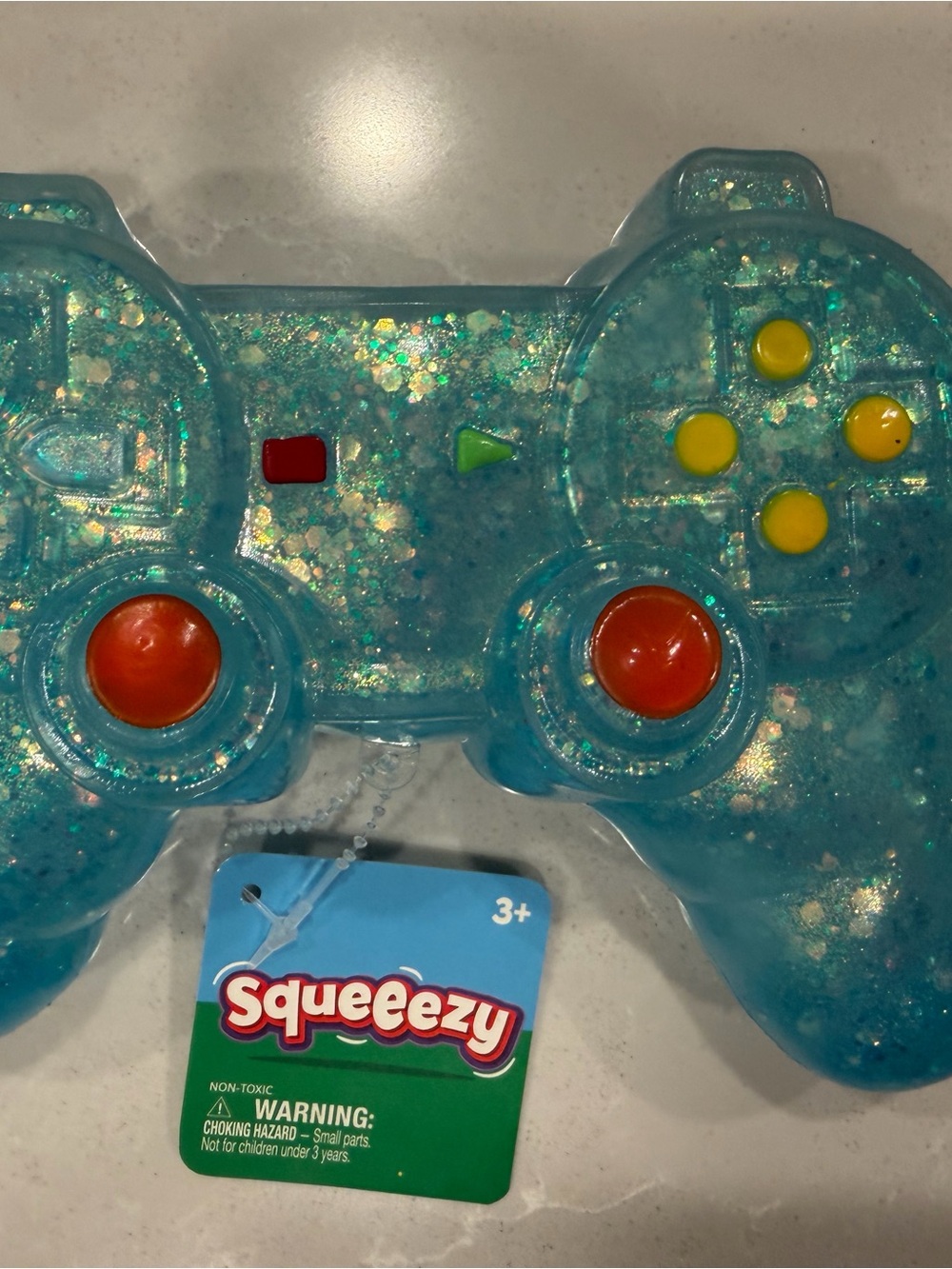 Blue Glitter Kids Game Controller Toy